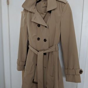 Calvin Klein Womens Trench Coat 